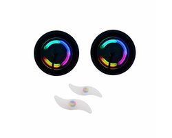 Spaakverlichting - 2x stuks - fiets wieldecoratie - 12 cm - multicolor - fietsverlichting