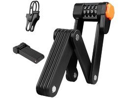 Vouwslot - ART 2 Gecertificeerd - Fietsslot - Geschikt voor E-Bikes en Fatbikes - met Houder - 85cm