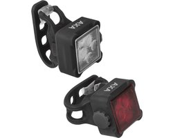 AXA Niteline 44 LED - Fietsverlichting - Fietslampjes Voor en Achter - Batterij
