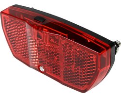 Benson Achterlicht - verstelbaar - rode LED - reflector - IPX3 - 93 x 41 x 23,5 mm - inclusief batterijen