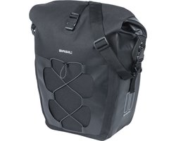 Basil Navigator Waterproof L enkele tas MIK Hooks- 25-31L- zwart