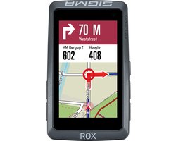Sigma ROX 12.1 Evo GPS Fietscomputer - Set - Night Gray - Incl. Sensoren & Houder