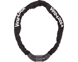 VINZ Devi Combinatie Kettingslot / Fietsslot / Cijferslot / Cijfercombinatieslot / Slot met Code - 90cm
