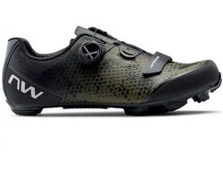 Northwave Razer 2 Mountainbike Schoenen  Fietsschoenen - Maat 44 - Unisex - zwart/groen
