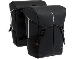 New Looxs ® Sports Double MIK - Dubbele Fietstas - Ingebouwde MIK-Adapter - Afneembare Fietstas - Waterdicht door Regenhoes (inclusief) - 40 Liter - Zwart