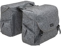 New Looxs Ivy Mondi Joy Dubbele Fietstas MIK - 38 liter - Grijs