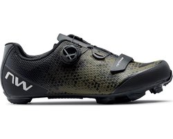 Northwave Razer 2 Mountainbike Schoenen  Fietsschoenen - Maat 41 - Unisex - zwart/groen
