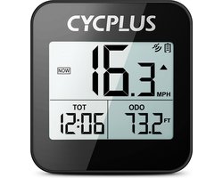 CYCPLUS G1 GPS Fietscomputer – Waterdicht IPX6 – Draadloze Snelheidsmeter & Kilometerteller – Lange Batterijduur 50 uur – Compact & Lichtgewicht – Automatische Achtergrondverlichting