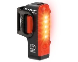 Lezyne Strip Drive Pro 300+ Rear - Achterlicht Fiets - Fietsverlichting USB-C Oplaadbaar - Fietslamp Achter - Veiligheidslampje - 80 branduren - Zwart