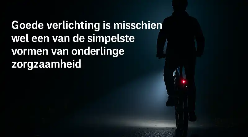 Goede verlichting is misschien wel de simpelste vorm van onderlinge zorgzaamheid