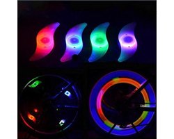 Spaakverlichting Kinderfiets - Fietswielverlichting - LED - Multicolor - Set van 2