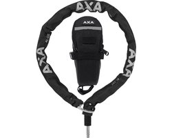 Set bestaande AXA RLC 100 - Insteekketting - Combineren met Ringslot - 100 cm lang - Inclusief opbergtas - Zwart