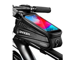 Dyken Frametas Fiets - Telefoonhouder - Racefiets - Fatbike - Ebike - Zwart