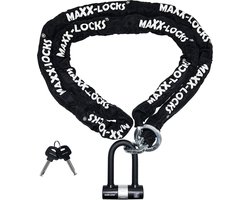 Maxx-Locks Tirau Art 4 Motorslot / Scooterslot - Kettingslot met Loop en Beugelslot - Art Gekeurd Slot voor Motor en Scooter & Brommer - 200 cm