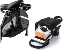 Waterdichte Zadeltas - Frametas - Zadeltasje Fiets - Compacte - Universeel - MTB, Racefiets, Sportieve stadsfiets - met rits - Fietsaccessoires - Opberging
