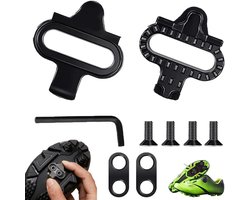 Allecto plus - Fiets Schoenplaatjes voor Mountainbike Schoenen - Accessoire voor SPD Pedaal - Set Fietsaccessoires met Pedaalplaten