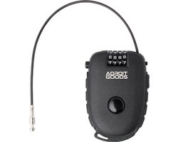 AdroitGoods Kabelslot/draadslot 80cm - Snowboard Slot - Skislot - Cijferslot - Zwart