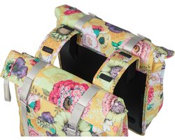 Basil Bloom Field Dubbele Fietstas - 28-35 Liter - Waterdicht - Geel