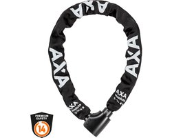 AXA Absolute 9 Kettingslot - ART 2 Fietsslot - Gehard Stalen Ketting - Slot met Keurmerk voor Elektrische fietsen - 90 cm lang