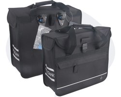 Voltano Enkele Shopper Fietstas - 17 Liter - Zwart - Waterdicht - Luxe Universele Bevestiging