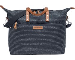 New Looxs Tendo Nomi - Enkele Fietstas - Afneembare Fietstas met Haken - Shopper met Laptop Compartiment - 21 Liter - Zwart