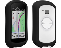 kwmobile hoes geschikt voor Garmin Edge Explore 2 - Siliconen beschermhoes voor fietsnavigatie - zwart