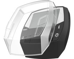 kwmobile elektrische fiets displaycover geschikt voor BoschIntuvia cover - Display en randen beschermhoesje voor gps in transparant