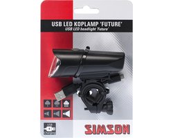 Simson Future Fietsverlichting Koplamp 30 Lux - LED - Oplaadbaar