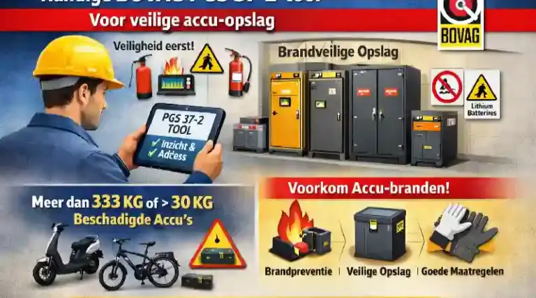 BOVAG PGS 37.2 tool voor veilige accu-opslag