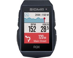 Sigma ROX 11.1 EVO GPS fietscomputer met standaard stuurbevestiging - Zwart