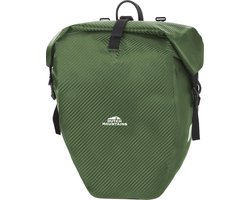 Dutch Mountains Enkele Fietstas - 100% Waterdichte Fietstas en Schoudertas in 1 - 24 Liter - Groen