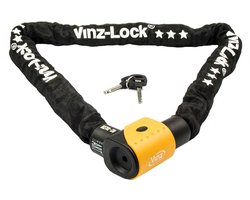 VINZ Jannu ART 3 Goedgekeurd Scooterslot / Fietsslot 200cm - ANWB slotentest: Goed - ART 3 Slot voor Verzekering Scooters, Elektrische Fietsen, Ebikes & Fatbike - Lichtgewicht Kettingslot - 3 Sleutel - 2 Meter Lang