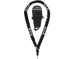 Set bestaande AXA RLC 140 - Insteekketting - Combineren met Ringslot - 140 cm lang - Inclusief opbergtas - Zwart