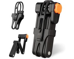 Vouwslot - Slot voor Electrische Fietsen en Fatbike - Fietsslot - Voor elk type Fiets - Met Houder