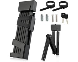 Vouwslot - Slot voor Electrische Fietsen en Fatbike - Fietsslot - Voor elk type Fiets - Met Houder