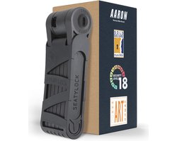 Premium Vouwslot Fiets - Veilig Vouwslot Niveau 18, Gepatenteerd Hoogbeveiligd Sloten met Houder - Lichtgewicht Fiets Slot met Sleutel voor E-Bike, Wegfiets, Motorfiets, MTB