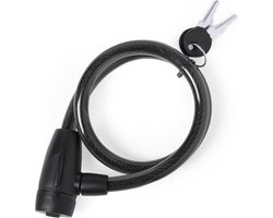 Fietsslot - kettingslot - hangslot met sleutel - kabelslot - sloten - waterbestendig - zwart