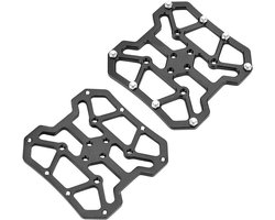 Allecto plus - Aluminium Fietspedaal Adapters voor SPD Zwart - Fiets Platform om te Fietsen en Onderdelen