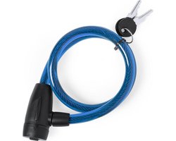 Fietsslot - kettingslot - hangslot met sleutel - kabelslot - sloten - waterbestendig - blauw