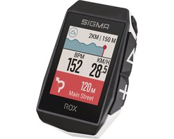 Sigma Sport ROX 11.1 EVO GPS Fietscomputer - HR set - Wit