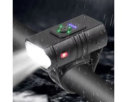 Luxyana® Premium Fietslamp XL - Extra Sterk Voorlicht - USB Oplaadbaar Fietslicht