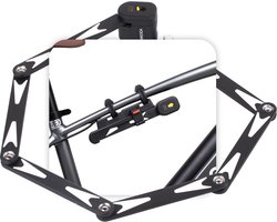 Voltano Vouwslot ART2 - Zwart - 95 CM - Met Framehouder / Bevestiging - ART** Fatbike Slot / Fietsslot