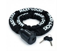 Maxx-Locks Kettingslot - Art 2 Fietsslot - Ketting van Gehard Stalen Schakels - Slot met ART Keurmerk - Geschikt voor Elektrische Fiets en Fatbike - 90 cm