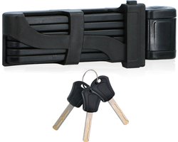 DUNLOP Fietsslot Frame - Scooterslot - Opvouwbaar Slot - Frameslot met 3 Sleutels