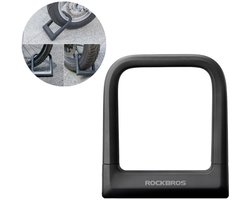 Rockbros U-Lock - Gehard Staal Beugelslot voor Fiets, E-Bike, Fatbike, Scooter en Motor - Antidiefstal - Zwart