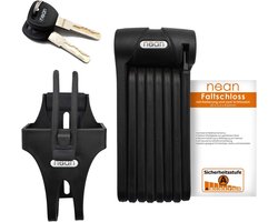 Hoogwaardig Vouwslot Fiets met Houder – Gehard Staal en 2 Veiligheidssleutels