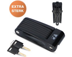 V.P.® Vouwslot – Fietsslot Met Houder – Fiets + E-Bike – 2 Sleutels - RVS