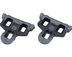 BBB Cycling SPD SL Schoenplaatjes - PowerClip - Met Antislip Rubberen Pads - 0° Speling - Compatibel met Shimano Pedalen - Racefiets Schoenplaatjes - Zwart - BPD-06F