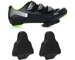Pedaal Schoenplaatjes voor Fietsschoenen - Antislip - Rubberen - Anti-Slip Lock Cleeats - Pedaalvergrendelingspad - Shimano SPD - SPD-SL - Vaste en Zwevende - Geschikt voor Fietsen - Zwart