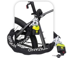 Voltano ART4 Kettingslot - Zwart - 130 CM - ART 4 Slot - Goedgekeurd Voor De Fiets, Scooter en Motor Verzekering - Scooterslot / Brommerslot / Motorslot